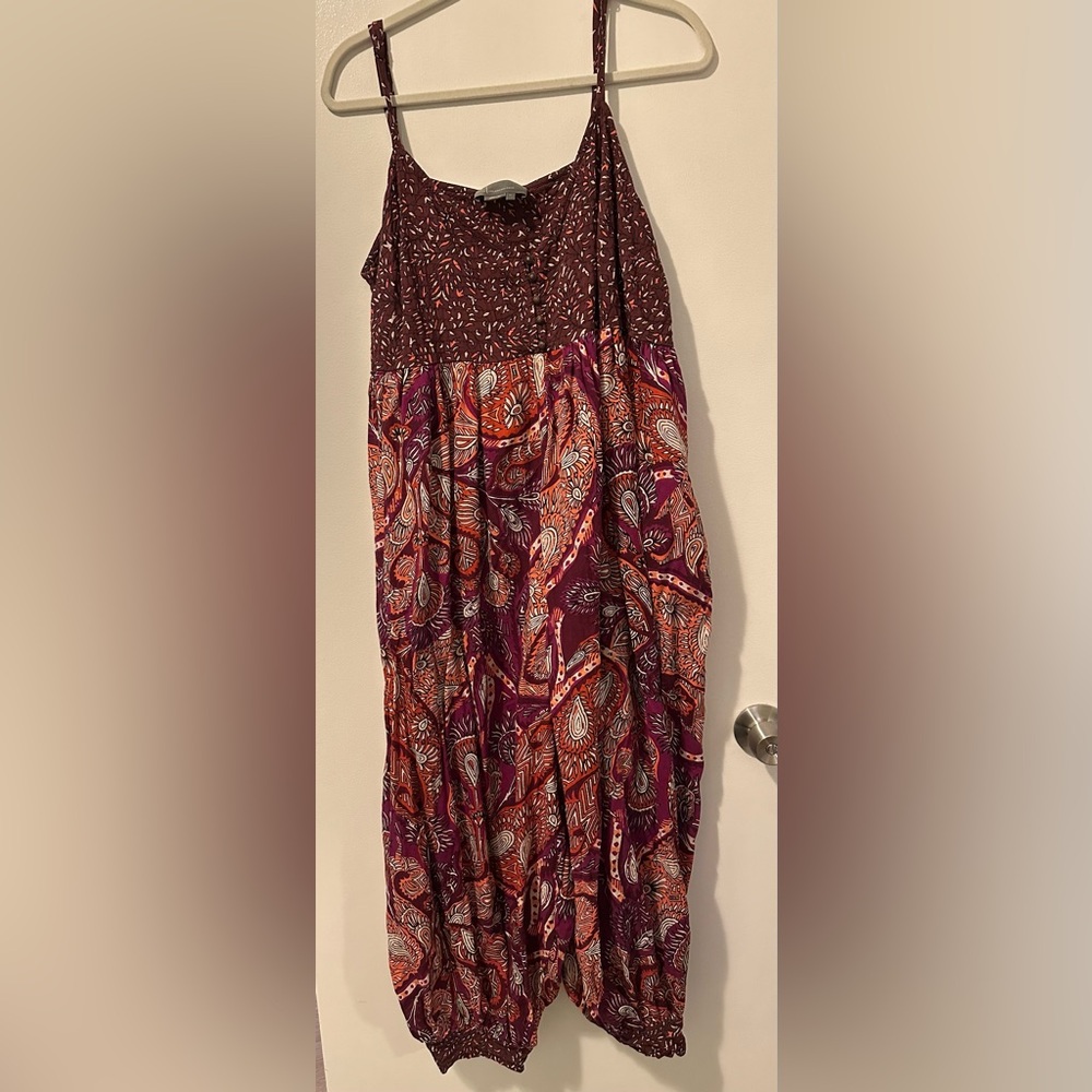 Anthropologie Multicolor Paisley Jumpsuit